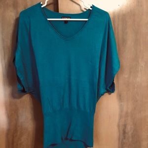 Express teal sweater